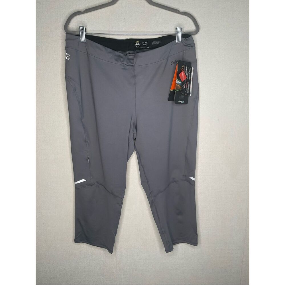 Cabelas Capris Womens Size XL Gray XPG Cargo Performance Hiking -34”Waist‎ UPF
